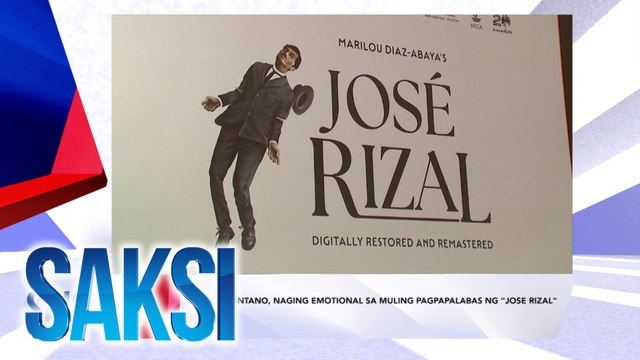 SAKSI RECAP: Cesar montano, naging emotional sa muling pagpapalabas ng Jose Rizal (Originally aired on August 8, 2024)