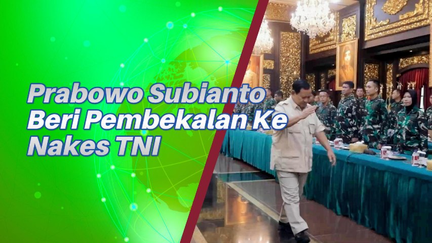 Prabowo Subianto Beri Pembekalan Ke 40 Nakes TNI