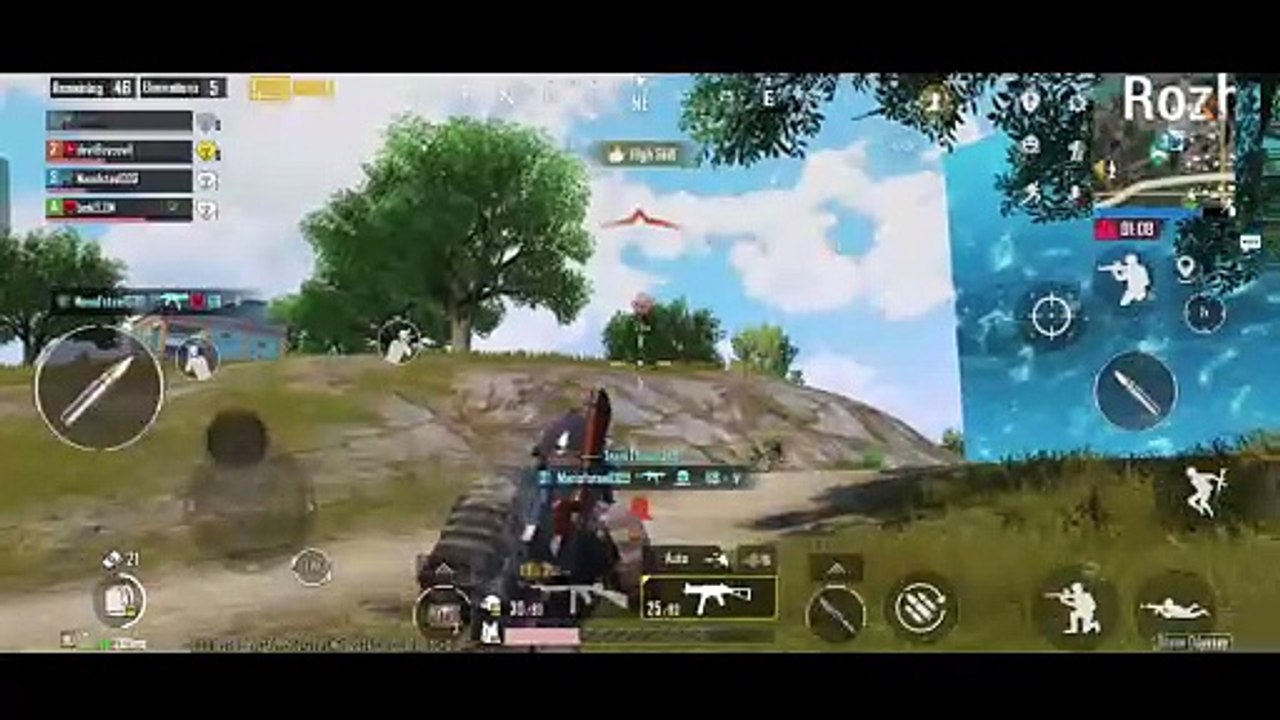 PUBG Mobile Erangel Map Best Action Scenes 30FPS