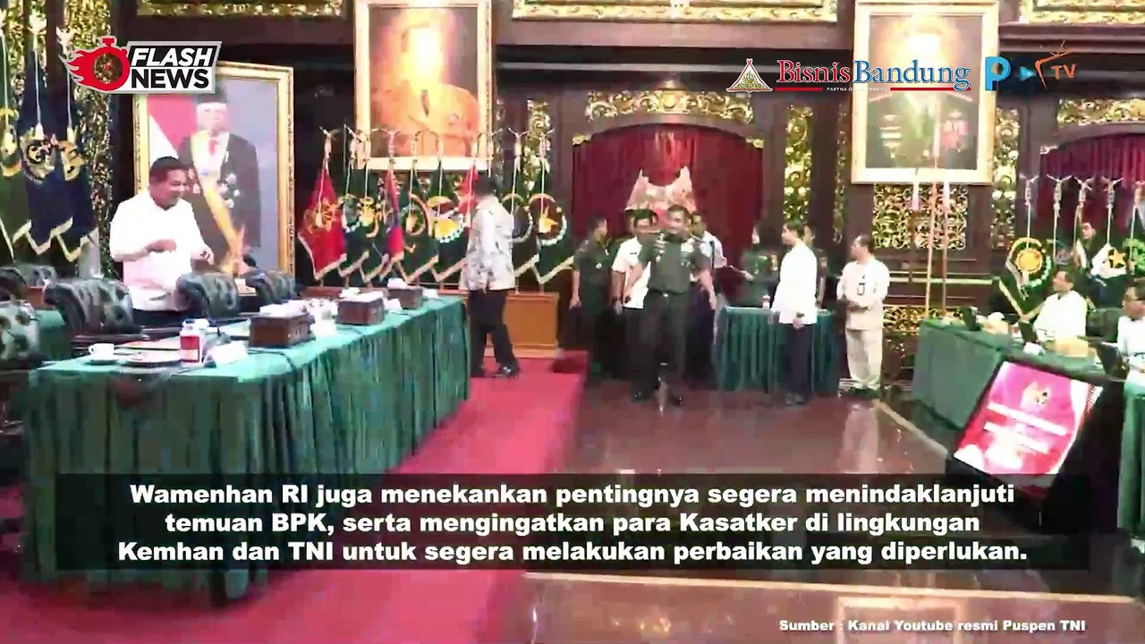 Wakasau Hadiri Penyerahan LHP BPK RI Atas Laporan Keuangan Tahun 2023 Pada Kemenhan RI