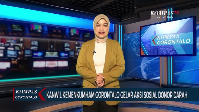 Kanwil Kemenkumham Gorontalo Gelar Aksi Sosial Donor Darah dan Pemeriksaan Kesehatan