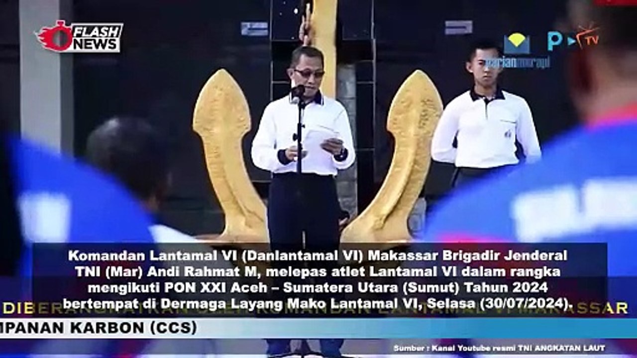 Semarakkan PON XXI Aceh-Sumut 2024, TNI AL Berangkatkan Prajurit Berprestasi dari Lantamal IV Makassar