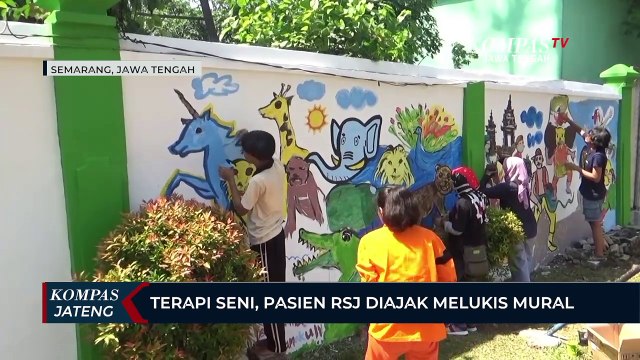 Terapi Seni, Pasien RSJ Diajak Melukis Mural