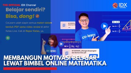 Membangun Motivasi Belajar Lewat Bimbel Online Matematika