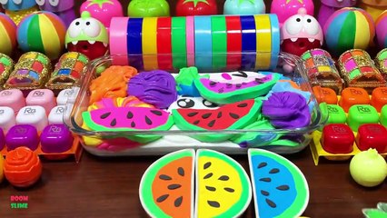 SATISFYING WITH CLAY PIPING BAG & FOAM SLIME and GLITTER_Mixing Random Things Into GLOSSY Slime#1956