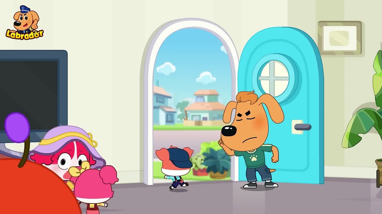 Police VS Hungry Worm | Funny Cartoons for Kids | Sheriff Labrador New ...