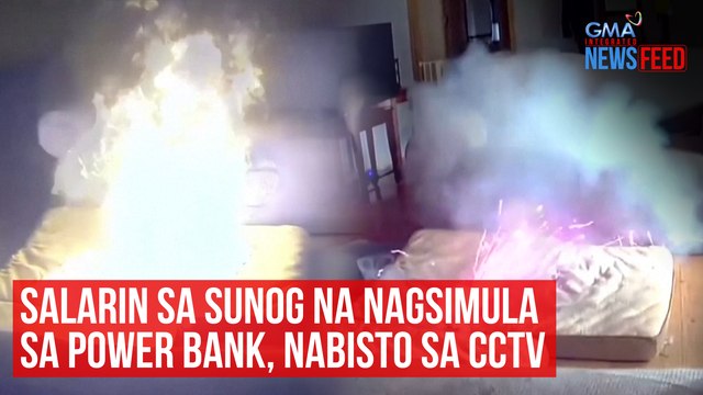 Salarin sa sunog na nagsimula sa power bank, nabisto sa CCTV | GMA Integrated Newsfeed