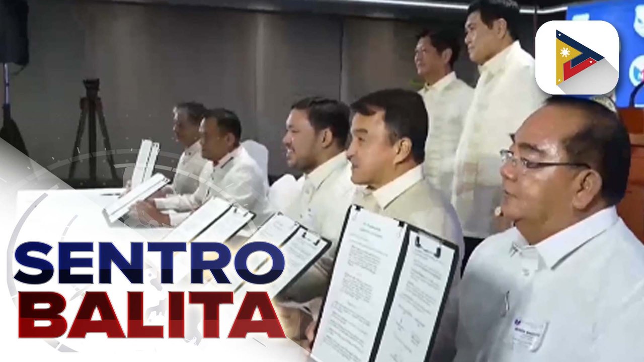 PBBM, iginiit na dapat nang tapusin ang alitan ng mga partido; alyansa ng PFP at Nacionalista Party, pinagtibay