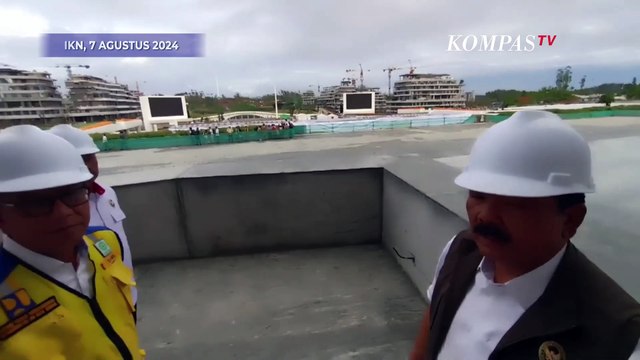 Saat Menko Hadi Tunjukkan Kesiapan Lapangan Upacara IKN Jelang Perayaan HUT RI-79