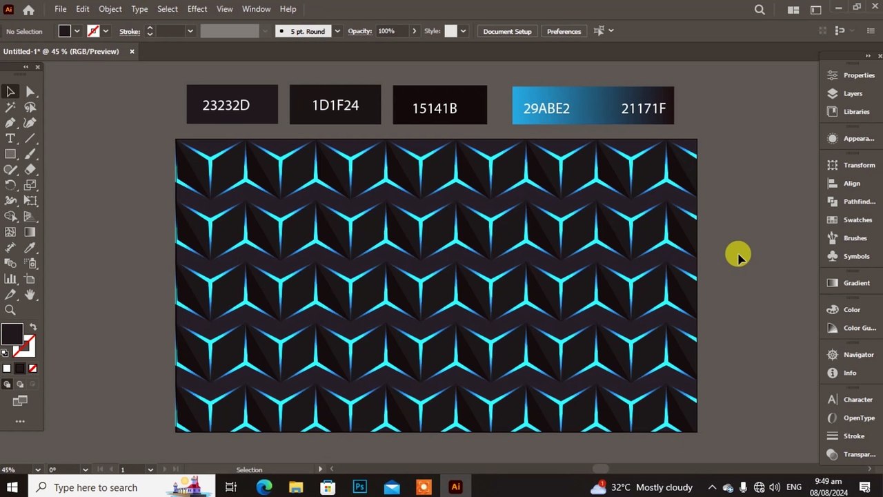 3D Pattern in Illustrator