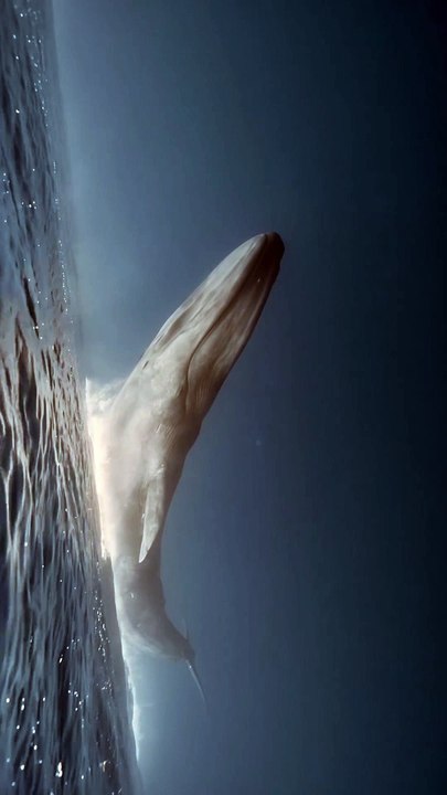 Whale flying from the ocean, Completely real no AI
