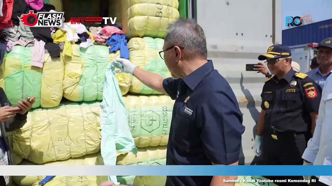 Mendag RI Pimpin Pemusnahan Produk Pekaian Bekas Impor Ilegal Senilai Rp46,19 Miliar