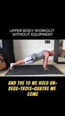UPPER BODY WORKOUT WITHOUT EQUIPMENT