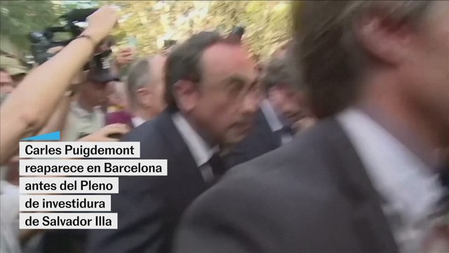 Carles Puigdemont reaparece en Barcelona: Han convertido el ser catalán en una cosa sospechosa