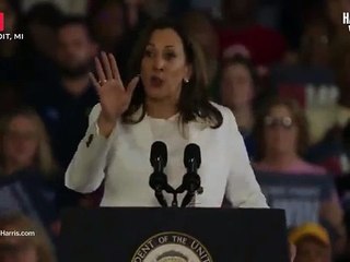 Harris, Filistin politikası nedeniyle protesto edildi, Trump'ı adres gösterdi: Soykırıma oy yok