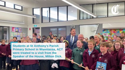 Parliament arrives at Canberra primary school