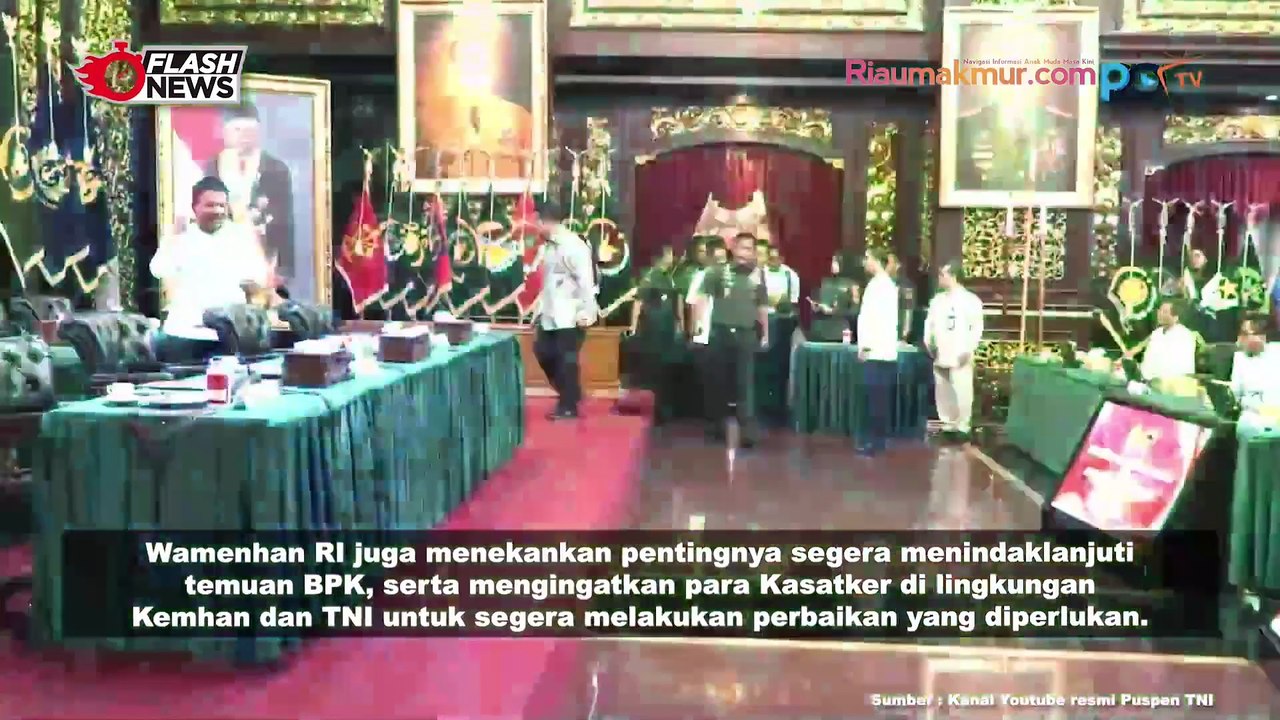 Wakasau Hadiri Penyerahan LHP BPK RI Atas Laporan Keuangan Tahun 2023 pada Kemhan RI