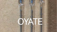 OYATE 1500w halogen quartz heat lamps infrared rotary continuous PET flakes crystallizer and dryer