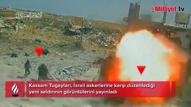 Kassam Tugayları, İsrail askerlerine karşı düzenlediği yeni saldırının görüntülerini yayınladı