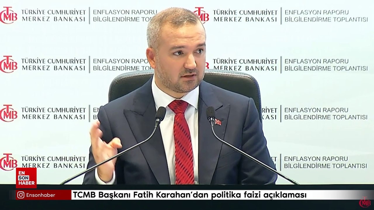 TCMB Başkanı Fatih Karahan'dan politika faizi açıklaması
