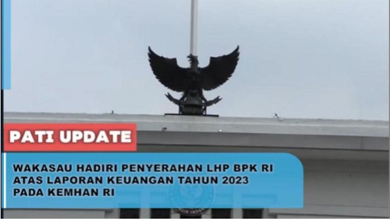 Penyerahan LHP BPK RI atas Laporan Keuangan Kemhan 2023 Dihadiri Wakasau