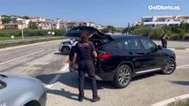 Controles policiales en la N-260 a la altura de la Costa Brava