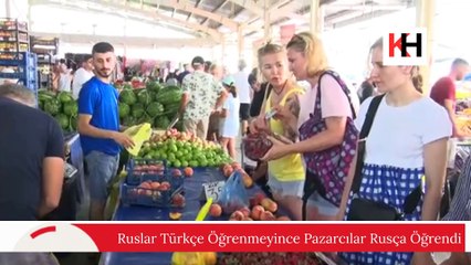Antalya'da "Rus Pazarı": Pazarlıklar Rusça Yapılıyor