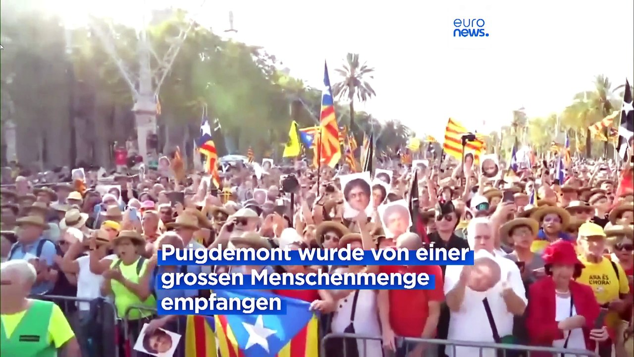 Puigdemont zurück in Spanien