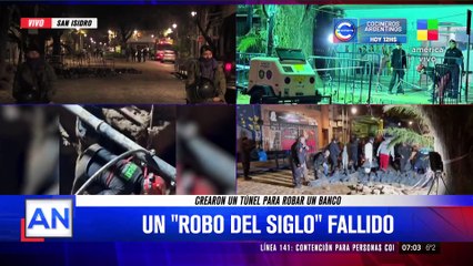 Un "robo del siglo" fallido en San Isidro: un túnel de casi tres metros para robar un banco