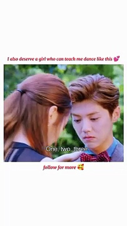 She teaches him dance