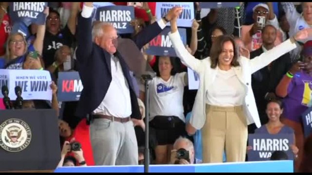 Usa2024, la campagna di Harris e Walz entra nel vivo, attacchi a Trump