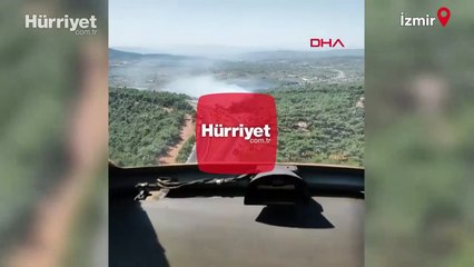 İzmir’in Kemalpaşa ilçesinde orman yangını