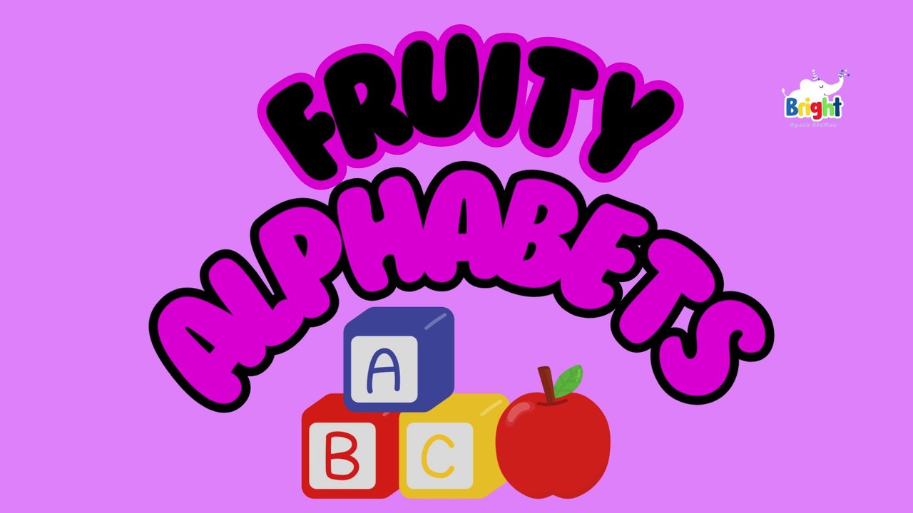 Fruity Alphabets | Learn Fruits Name in English | Fruits names for kids and toddlers