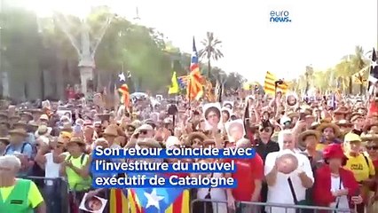 Carles Pudgemont s'adresse à ses partisans à Barcelone et disparaît
