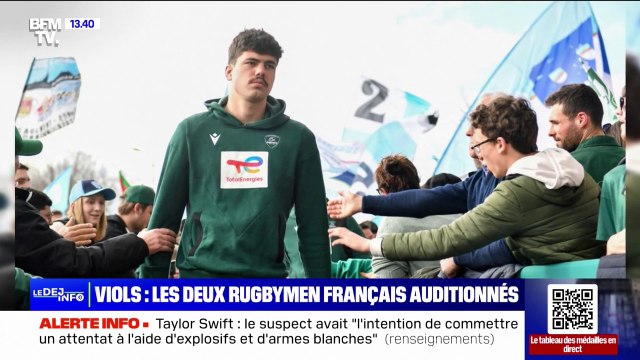 Les deux rugbymen du XV de France Oscar Jegou et Hugo Auradou entendus ce jeudi