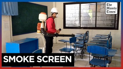 Rizal town defogs schools, streets to prevent spread of dengue