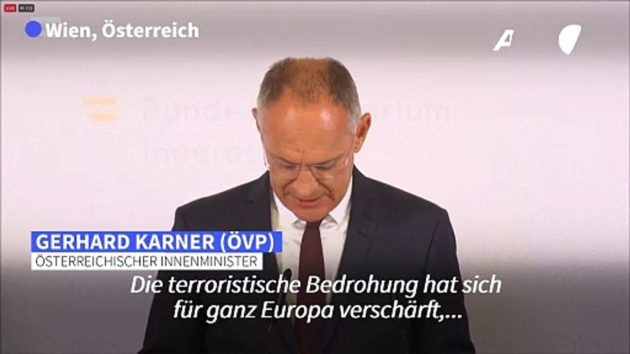 Anschlagspläne in Wien: "In ganz Europa terroristische Bedrohung"