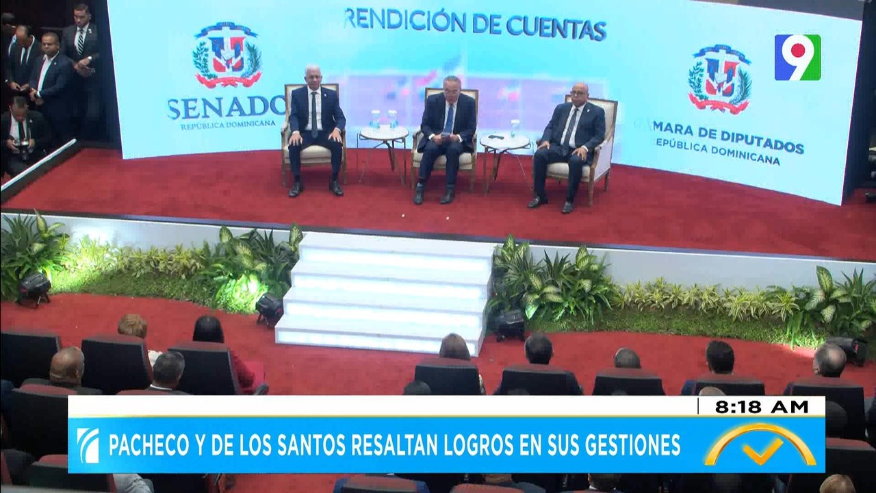 Pacheco y De los Santos resaltan logros de sus gestiones | El Despertador