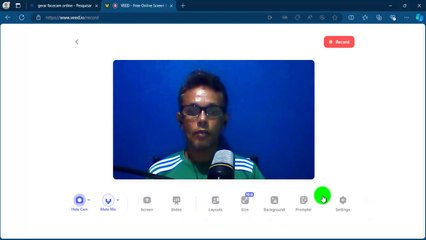 Como Gravar Um Vídeo de FaceCam Online