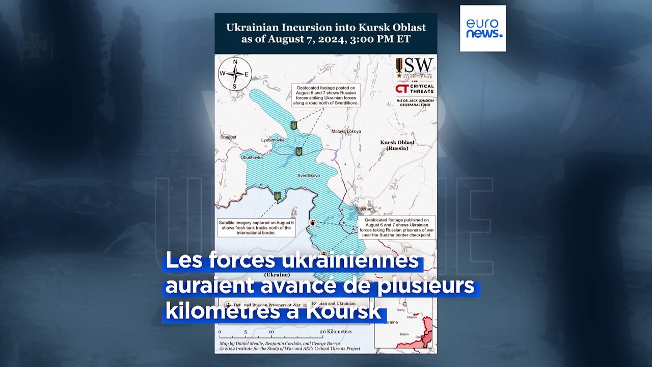 L'Ukraine justifie l'incursion de son armée en Russie