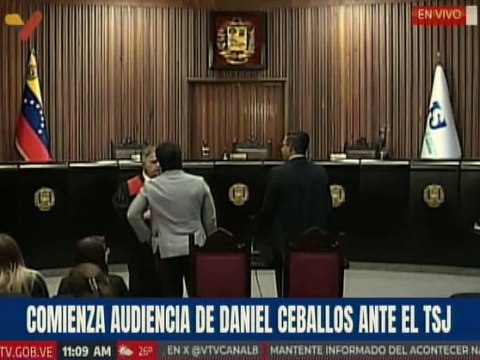 Inicia audiencia ante el TSJ del representante del Partido Arepa, Daniel Ceballos
