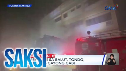 Warehouse sa Balut, Tondo, nasunog ngayong gabi | Saksi