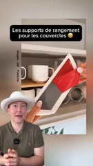 Pour ranger les couvercles dans le placard de la cuisine (LIEN EN BIO)