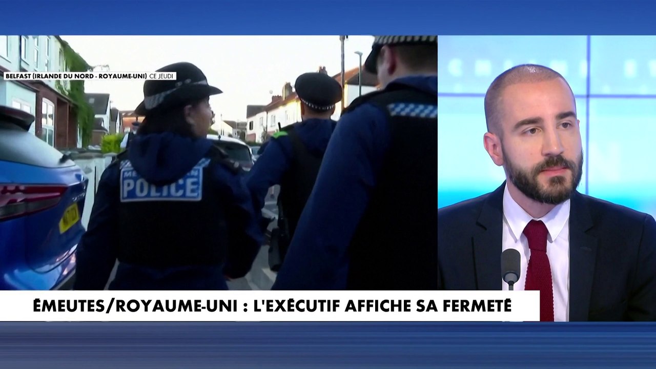 Amaury Brelet dénonce le deux poids, deux mesures dans la gestion des contre-émeutiers au Royaume-Uni