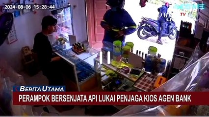 Perampok Bersenjata Tajam Lukai Penjaga Kios Agen Bank
