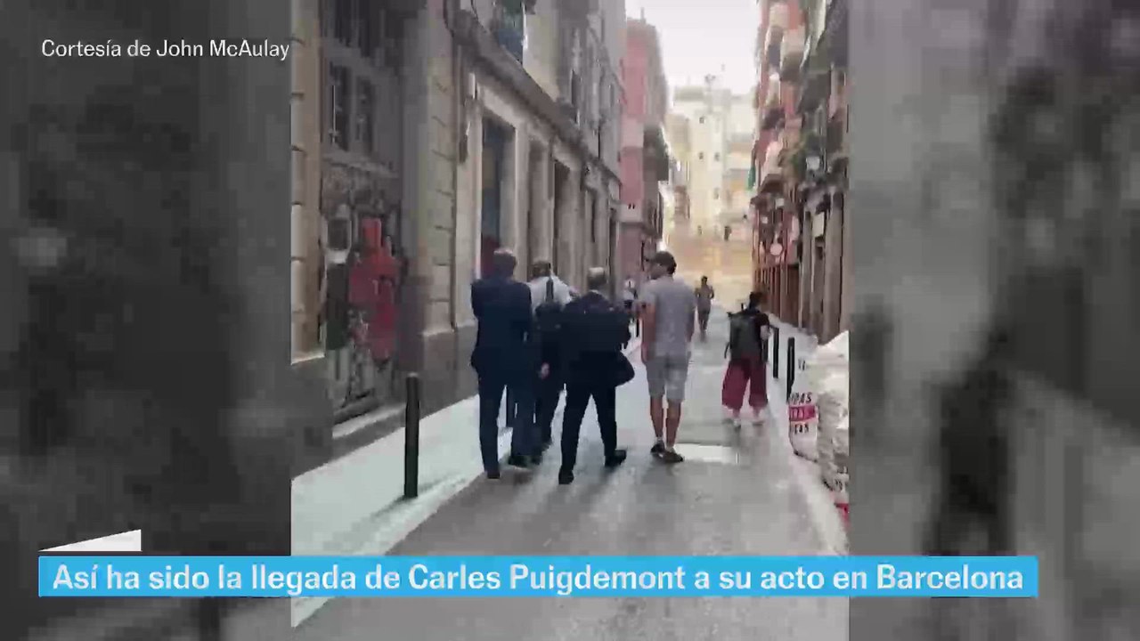 La reaparición de Carles Puigdemont en las calles de Barcelona