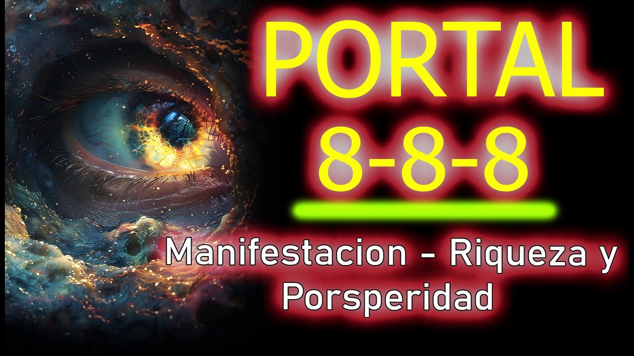 PORTAL 888 -Manifestacion con la RIQUEZA Y PROSPERIDAD - ESCUCHA Y SIENTE SU VIBRACIÓN
