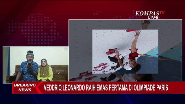Tangis Bangga Orang Tua Veddriq Leonardo, Atlet Panjat Tebing yang Raih Emas di Olimpiade Paris