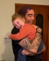 Emotional moment tot is reunited with dad after three months apart!