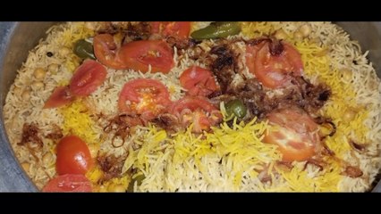 chana pulao|دیگی چنا پلاؤ